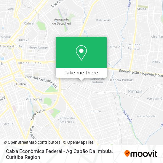 Caixa Econômica Federal - Ag Capão Da Imbuia map