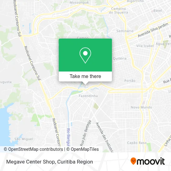 Megave Center Shop map