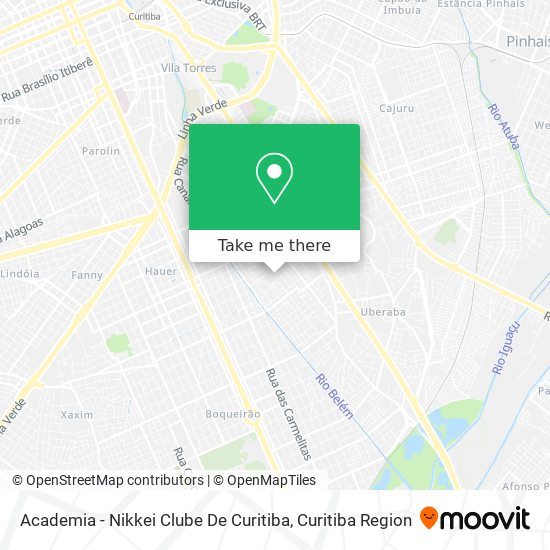 Mapa Academia - Nikkei Clube De Curitiba