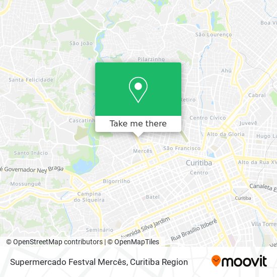 Mapa Supermercado Festval Mercês