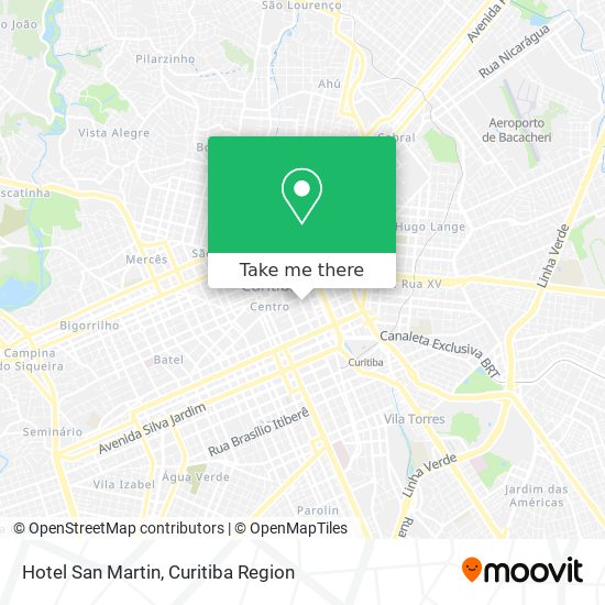 Hotel San Martin map