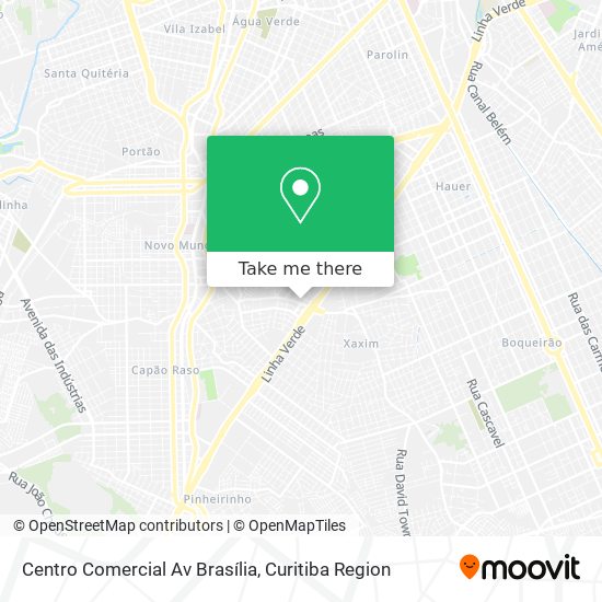 Mapa Centro Comercial Av Brasília