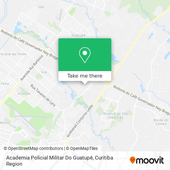 Academia Policial Militar Do Guatupê map