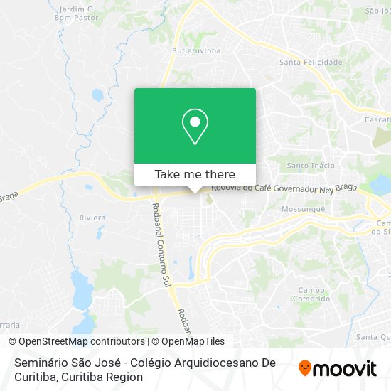 Seminário São José - Colégio Arquidiocesano De Curitiba map