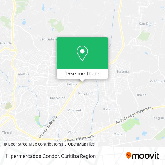 Hipermercados Condor map