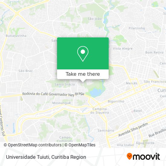 Mapa Universidade Tuiuti