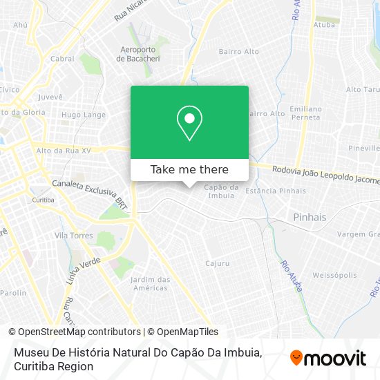 Museu De História Natural Do Capão Da Imbuia map