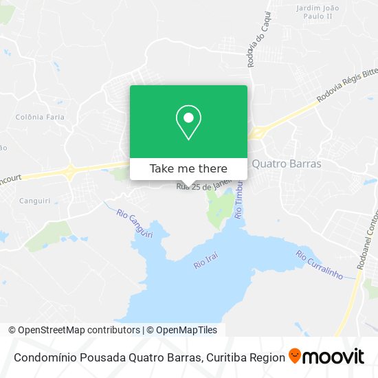 Condomínio Pousada Quatro Barras map