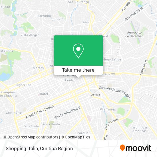 Shopping Italia map