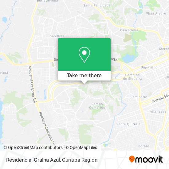 Residencial Gralha Azul map