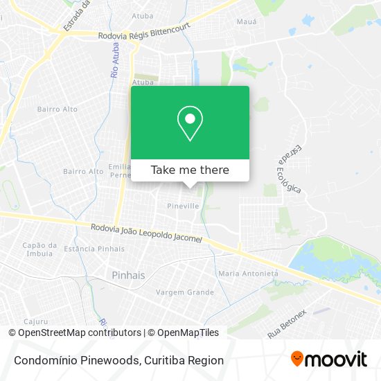 Condomínio Pinewoods map