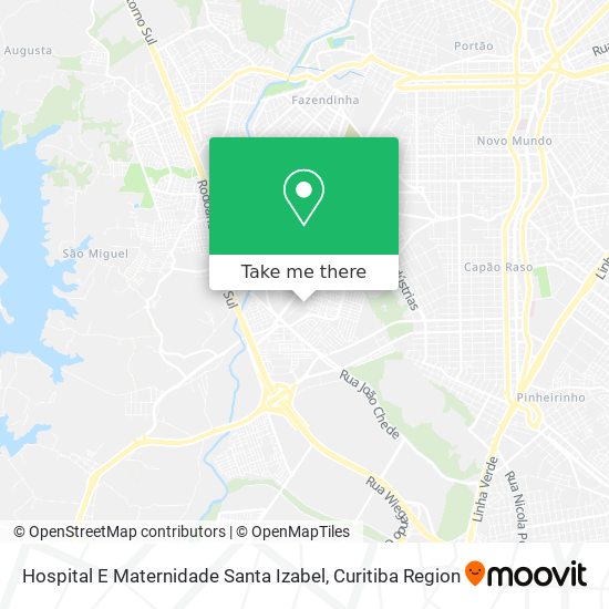 Hospital E Maternidade Santa Izabel map