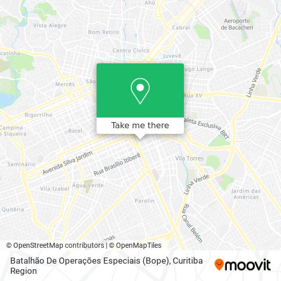 Batalhão De Operações Especiais (Bope) map