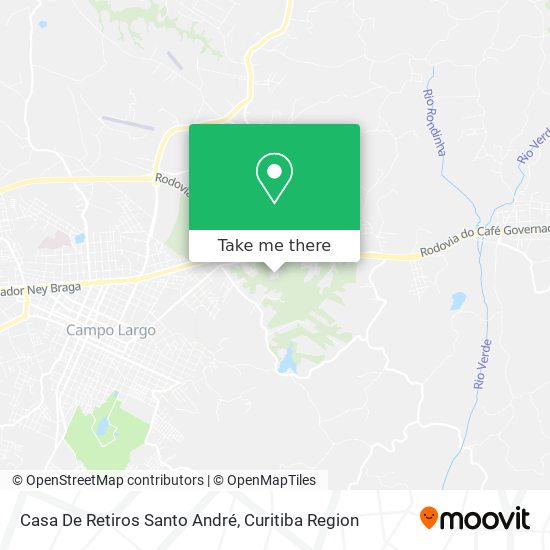 Casa De Retiros Santo André map