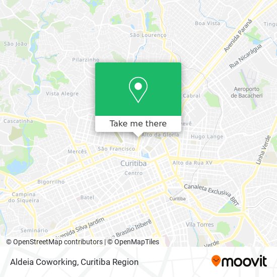 Aldeia Coworking map