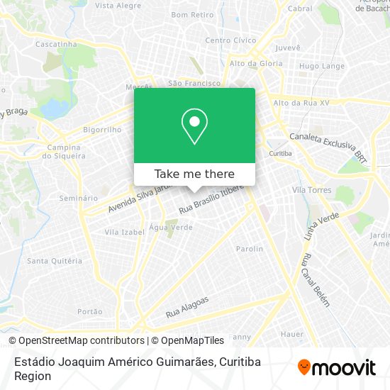Estádio Joaquim Américo Guimarães map