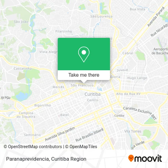 Paranaprevidencia map