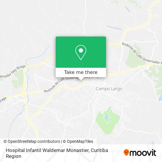 Hospital Infantil Waldemar Monastier map