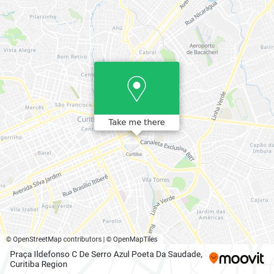 Mapa Praça Ildefonso C De Serro Azul Poeta Da Saudade