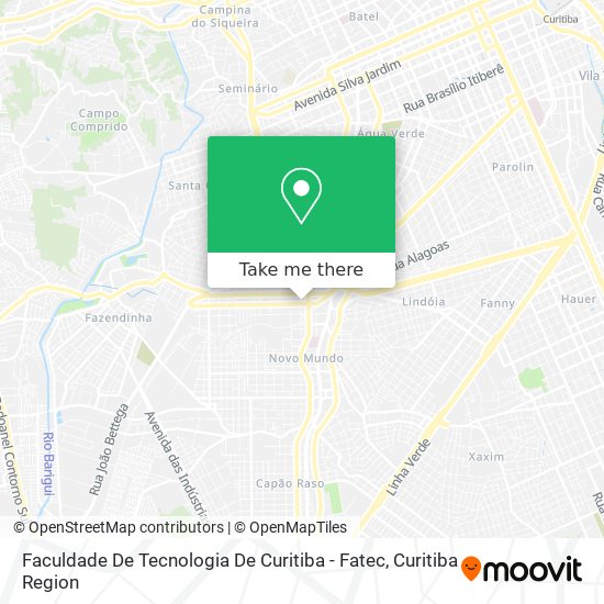 Faculdade De Tecnologia De Curitiba - Fatec map