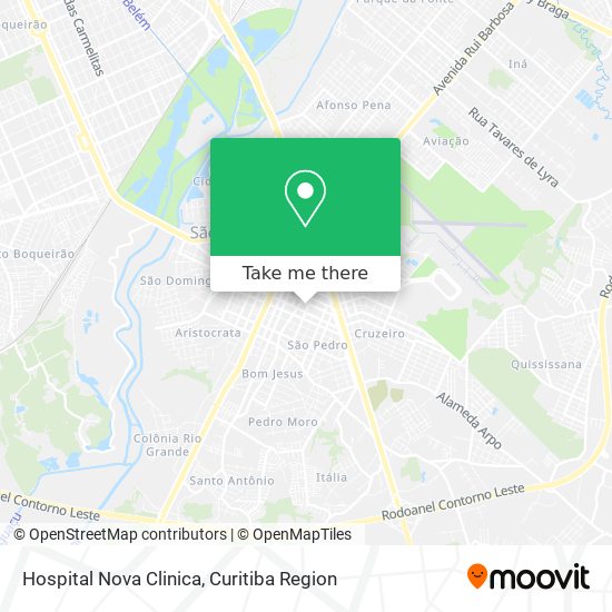 Hospital Nova Clinica map