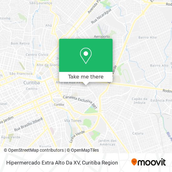 Hipermercado Extra Alto Da XV map