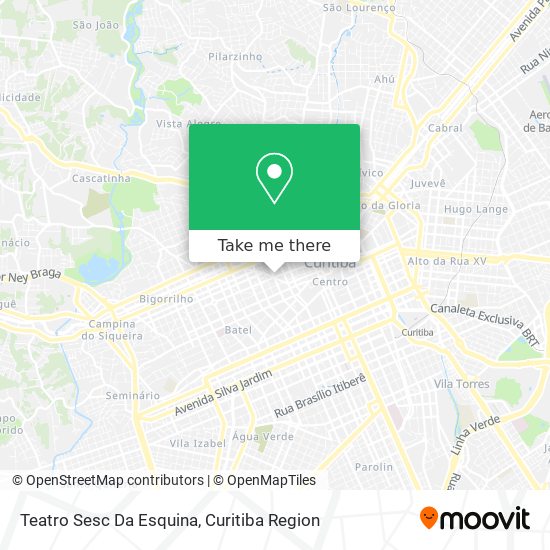 Mapa Teatro Sesc Da Esquina