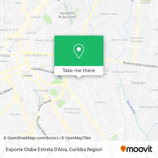 Esporte Clube Estrela D'Alva map