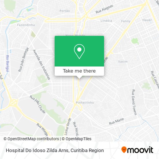 Hospital Do Idoso Zilda Arns map