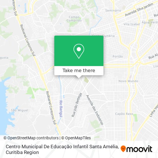 Mapa Centro Municipal De Educação Infantil Santa Amélia