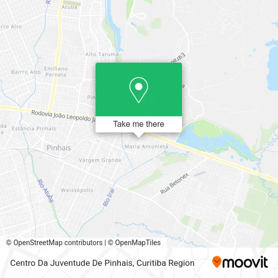 Centro Da Juventude De Pinhais map