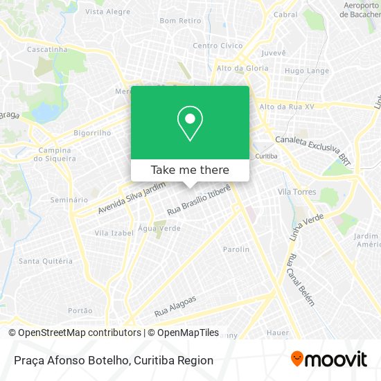 Mapa Praça Afonso Botelho