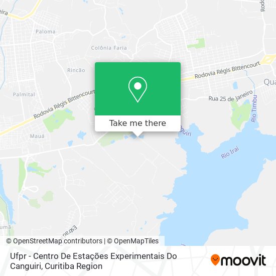 Ufpr - Centro De Estações Experimentais Do Canguiri map
