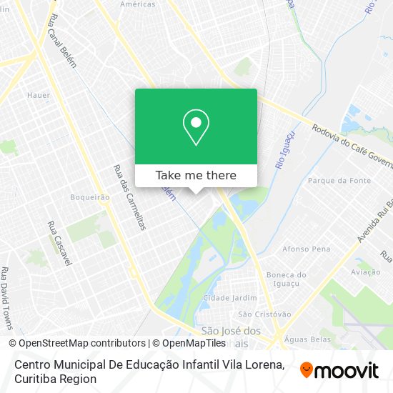 Centro Municipal De Educação Infantil Vila Lorena map