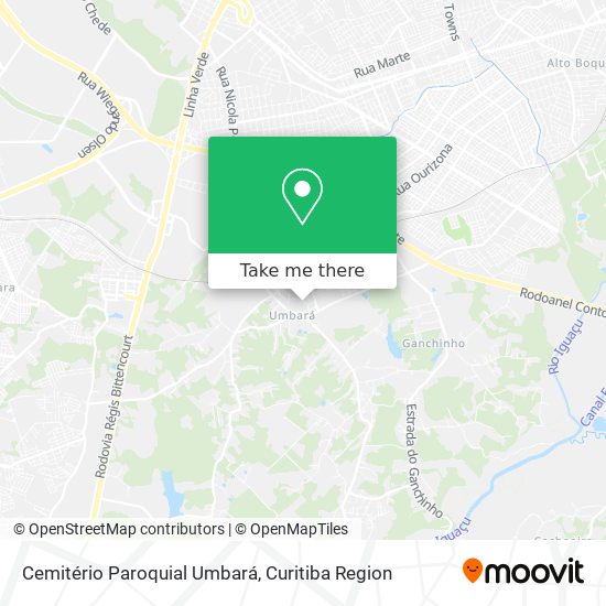 Cemitério Paroquial Umbará map