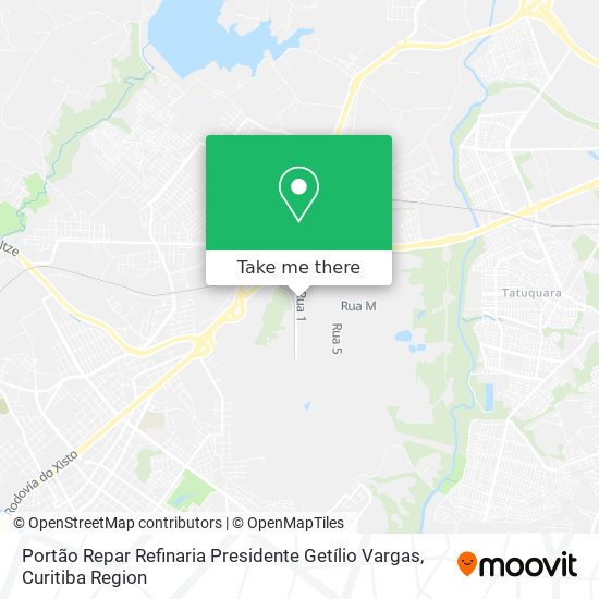 Portão Repar Refinaria Presidente Getílio Vargas map