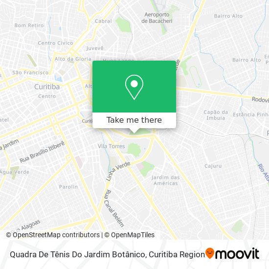 Mapa Quadra De Tênis Do Jardim Botânico