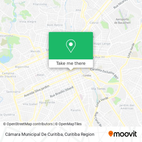 Mapa Câmara Municipal De Curitiba