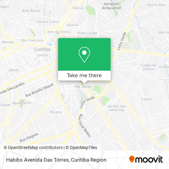 Mapa Habibs Avenida Das Torres