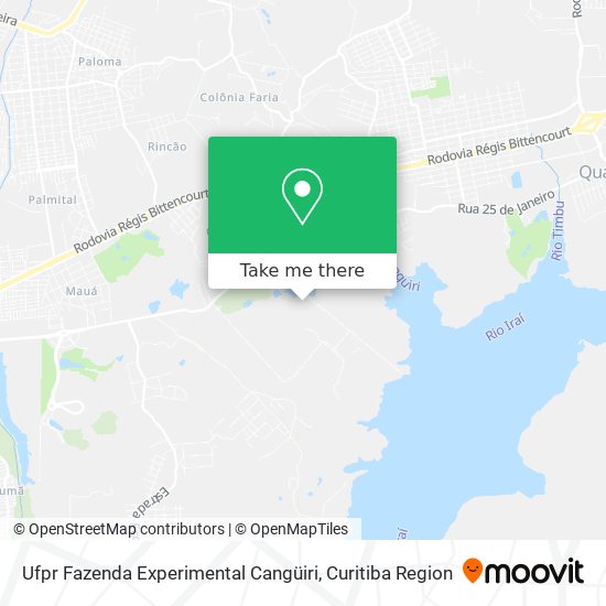 Ufpr Fazenda Experimental Cangüiri map
