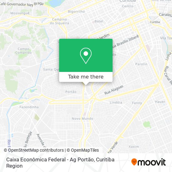 Caixa Econômica Federal - Ag Portão map