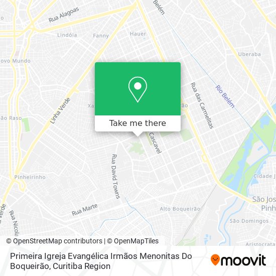 Primeira Igreja Evangélica Irmãos Menonitas Do Boqueirão map