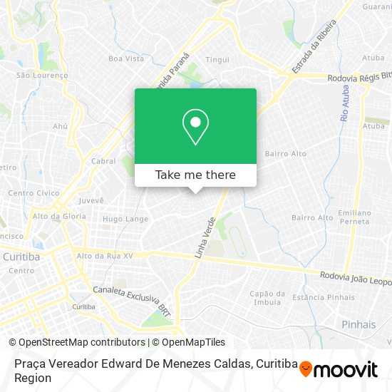 Praça Vereador Edward De Menezes Caldas map