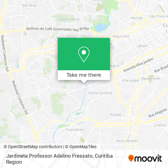 Jardinete Professor Adelino Fressato map