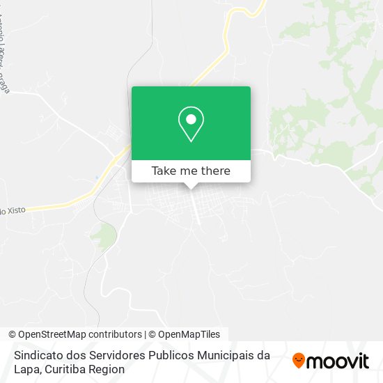 Mapa Sindicato dos Servidores Publicos Municipais da Lapa