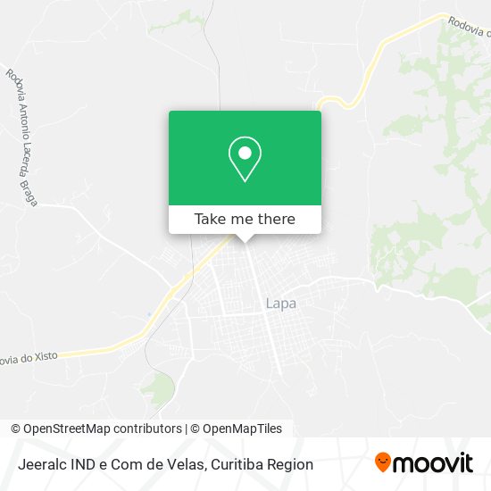 Jeeralc IND e Com de Velas map