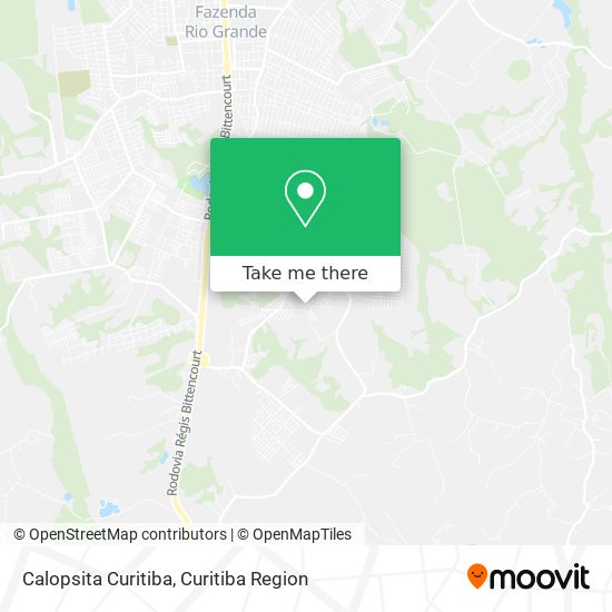 Calopsita Curitiba map