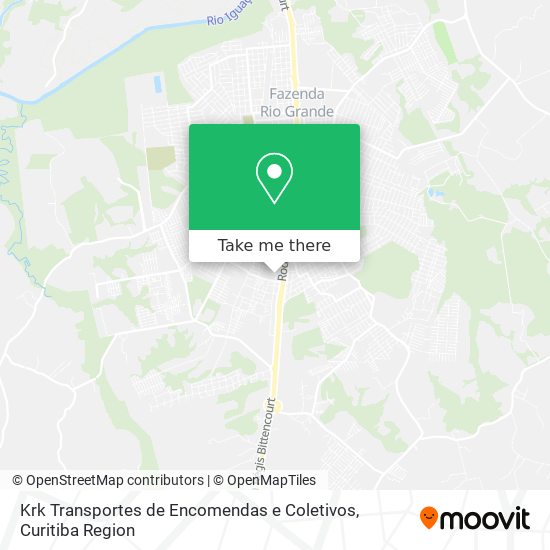 Krk Transportes de Encomendas e Coletivos map