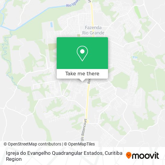 Igreja do Evangelho Quadrangular Estados map