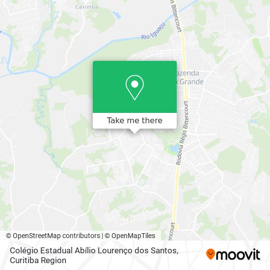 Mapa Colégio Estadual Abílio Lourenço dos Santos